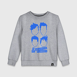 Свитшот хлопковый детский 5 Seconds Of Summer, цвет: меланж