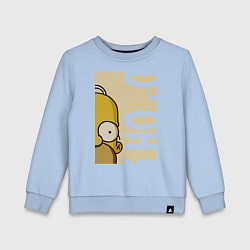 Свитшот хлопковый детский Homer Doh!, цвет: мягкое небо