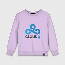 Свитшот хлопковый детский Cloud9, цвет: лаванда