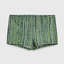 Плавки для мальчика Зеленый бамбук, цвет: 3D-принт