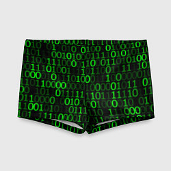 Плавки для мальчика Бинарный Код Binary Code, цвет: 3D-принт