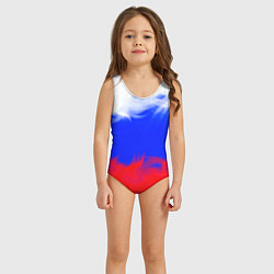 Купальник для девочки Россия, цвет: 3D-принт — фото 2