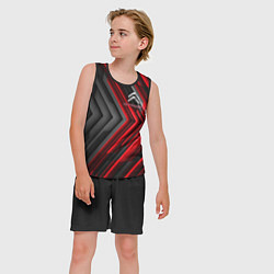 Майка-безрукавка детская Citroen строгий стиль, цвет: 3D-черный — фото 2