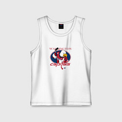 Майка детская хлопок Washington Capitals Hockey, цвет: белый