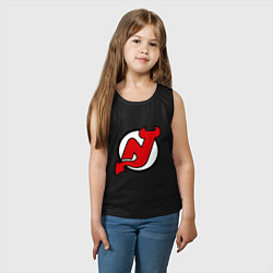 Майка детская хлопок New Jersey Devils, цвет: черный — фото 2