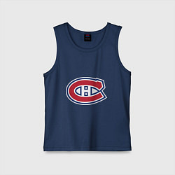 Майка детская хлопок Montreal Canadiens, цвет: тёмно-синий