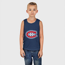 Майка детская хлопок Montreal Canadiens, цвет: тёмно-синий — фото 2