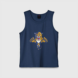 Майка детская хлопок Florida Panthers, цвет: тёмно-синий