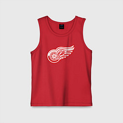Майка детская хлопок Detroit Red Wings, цвет: красный