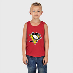 Майка детская хлопок Pittsburgh Penguins: Malkin 71, цвет: красный — фото 2