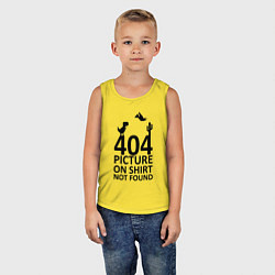 Майка детская хлопок 404, цвет: желтый — фото 2