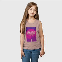 Майка детская хлопок Blade Runner 2049: Purple, цвет: пыльно-розовый — фото 2