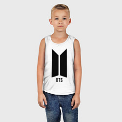 Майка детская хлопок BTS Army, цвет: белый — фото 2