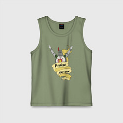 Майка детская хлопок Praise the Sun, цвет: авокадо