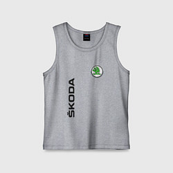 Майка детская хлопок Skoda Style, цвет: меланж