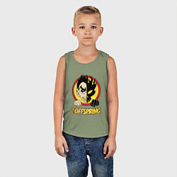 Майка детская хлопок The Offspring Boy, цвет: авокадо — фото 2