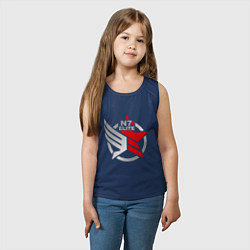 Майка детская хлопок N7 Elite, цвет: тёмно-синий — фото 2