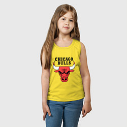 Майка детская хлопок Chicago Bulls, цвет: желтый — фото 2