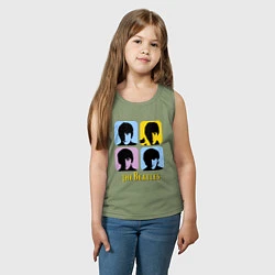 Майка детская хлопок The Beatles: pop-art, цвет: авокадо — фото 2