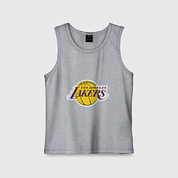 Майка детская хлопок LA Lakers, цвет: меланж