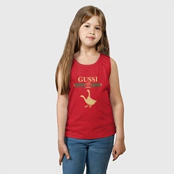 Майка детская хлопок GUSSI Fashion, цвет: красный — фото 2