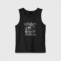 Майка детская хлопок Viking Honor, цвет: черный