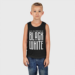 Майка детская хлопок Juventus: Black & White, цвет: черный — фото 2