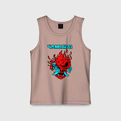 Майка детская хлопок SAMURAI KEANU REEVES, цвет: пыльно-розовый