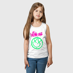 Майка детская хлопок BLINK-182, цвет: белый — фото 2