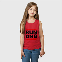 Майка детская хлопок RUN DNB, цвет: красный — фото 2