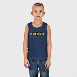 Майка детская хлопок Batman Logo, цвет: тёмно-синий — фото 2