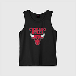 Майка детская хлопок CHICAGO BULLS, цвет: черный
