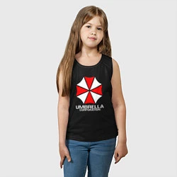 Майка детская хлопок UMBRELLA CORP, цвет: черный — фото 2