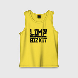 Майка детская хлопок LIMP BIZKIT, цвет: желтый