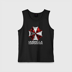 Майка детская хлопок UMBRELLA CORP, цвет: черный