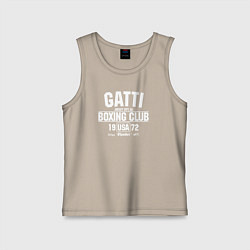Майка детская хлопок Gatti Boxing Club, цвет: миндальный