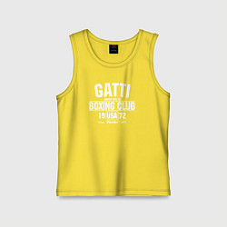 Майка детская хлопок Gatti Boxing Club, цвет: желтый