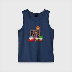 Майка детская хлопок South Park, цвет: тёмно-синий