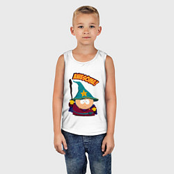 Майка детская хлопок CARTMAN, цвет: белый — фото 2