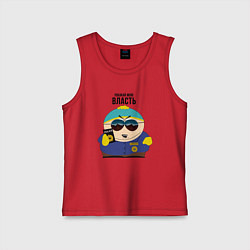 Майка детская хлопок South Park Картман, цвет: красный