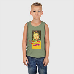 Майка детская хлопок Алёнка-удалёнка, цвет: авокадо — фото 2