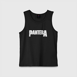 Майка детская хлопок Pantera, цвет: черный