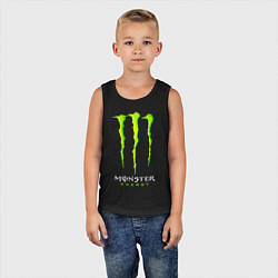 Майка детская хлопок MONSTER ENERGY, цвет: черный — фото 2