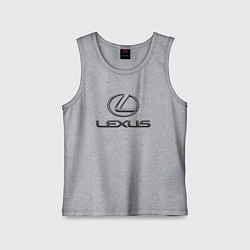 Майка детская хлопок LEXUS, цвет: меланж