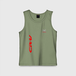 Майка детская хлопок Honda CR-V Z, цвет: авокадо