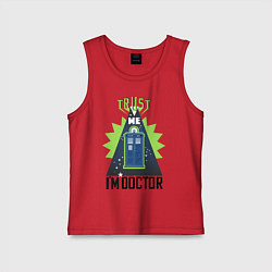 Детская майка Trust me, i'm doctor who