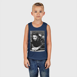 Майка детская хлопок Аль Пачино, цвет: тёмно-синий — фото 2