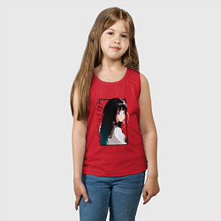 Майка детская хлопок Эру Читанда Hyouka, цвет: красный — фото 2