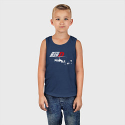 Майка детская хлопок INITIAL D, цвет: тёмно-синий — фото 2