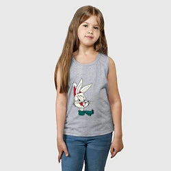 Майка детская хлопок Bugs Bunny, цвет: меланж — фото 2